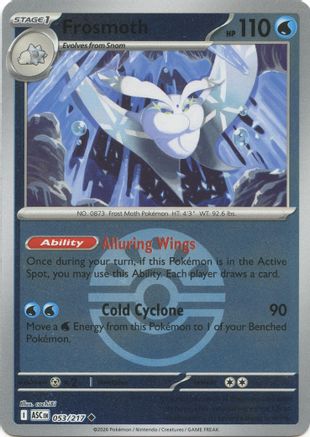 Frosmoth (Friend Ball) - 053/217 - ME Ascended Heroes Reverse Holofoil