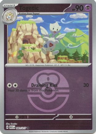 Togetic (Love Ball) - 081/217 - ME Ascended Heroes Reverse Holofoil