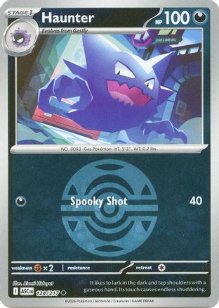 Haunter (Dusk Ball) - 124/217 - ME Ascended Heroes Reverse Holofoil