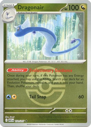 Dragonair (Love Ball) - 151/217 - ME Ascended Heroes Reverse Holofoil