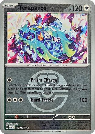 Terapagos (Love Ball) - 178/217 - ME Ascended Heroes Reverse Holofoil