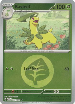 Bayleef (Energy Symbol Pattern) - 9/217 - ME Ascended Heroes Reverse Holofoil