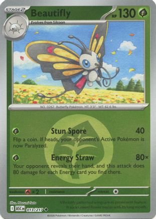 Beautifly (Energy Symbol Pattern) - 013/217 - ME Ascended Heroes Reverse Holofoil