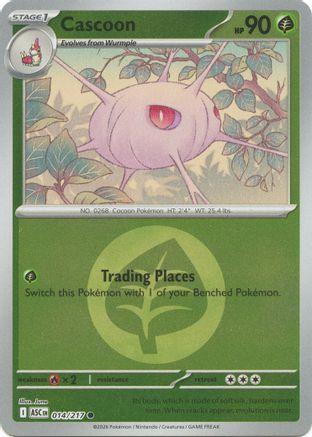 Cascoon (Energy Symbol Pattern) - 014/217 - ME Ascended Heroes Reverse Holofoil