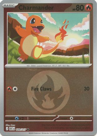 Charmander (Energy Symbol Pattern) - 020/217 - ME Ascended Heroes Reverse Holofoil