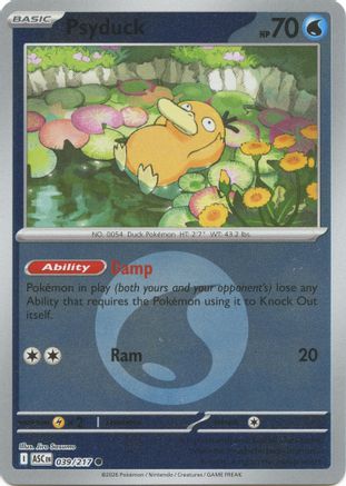 Psyduck (Energy Symbol Pattern) - 039/217 - ME Ascended Heroes Reverse Holofoil