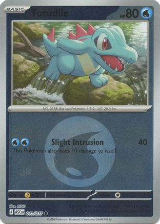 Totodile (Energy Symbol Pattern) - 041/217 - ME Ascended Heroes Reverse Holofoil