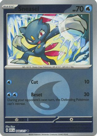 Sneasel (Energy Symbol Pattern) - 044/217 - ME Ascended Heroes Reverse Holofoil