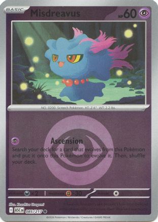 Misdreavus (Energy Symbol Pattern) - 085/217 - ME Ascended Heroes Reverse Holofoil