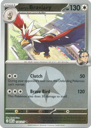 Larry's Braviary (Energy Symbol Pattern) - 174/217 - ME Ascended Heroes Reverse Holofoil
