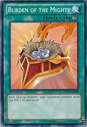 Burden of the Mighty - SDOK-EN030 - Structure Deck: Onslaught of the Fire Kings 1st Edition