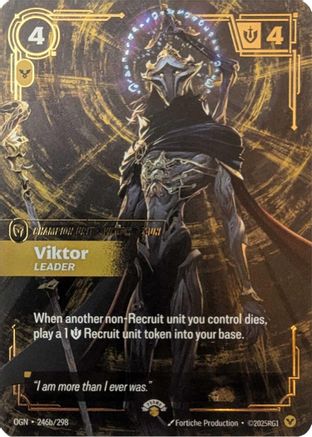 Viktor - Leader - 246a/298 - Riftbound Promotional Cards Foil