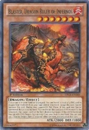 Blaster, Dragon Ruler of Infernos (LTGY-EN040) - Lord of the Tachyon Galaxy 1st Edition
