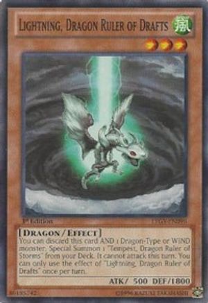 Lightning, Dragon Ruler of Drafts (LTGY-EN098) - Lord of the Tachyon Galaxy Unlimited