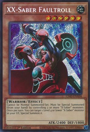 XX-Saber Faultroll (Secret Rare) - L26D-ENX04 - Legendary Modern Decks 2026 1st Edition