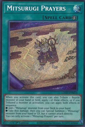 Mitsurugi Prayers (Secret Rare) - L26D-ENM14 - Legendary Modern Decks 2026 1st Edition