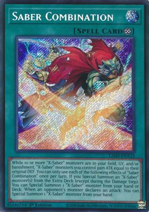 Saber Combination (Secret Rare) - L26D-ENX25 - Legendary Modern Decks 2026 1st Edition