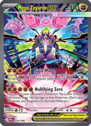 Mega Zygarde EX - 120/088 - ME03 Perfect Order Holofoil