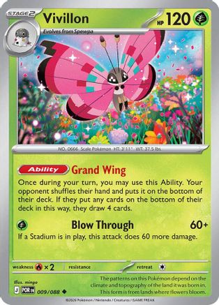 Vivillon - 9/088 - ME03 Perfect Order Reverse Holofoil