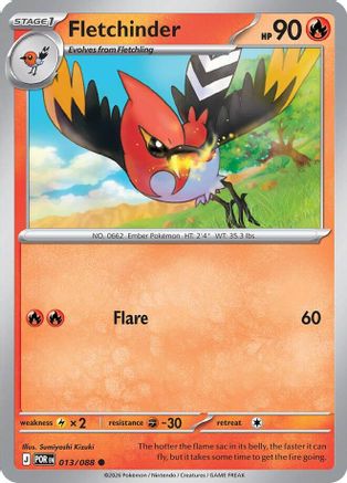 Fletchinder - 013/088 - ME03 Perfect Order Reverse Holofoil