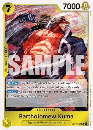 Bartholomew Kuma (EB04-054) - Adventure on Kami's Island Foil