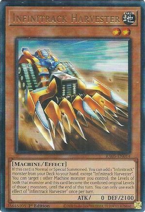 Infinitrack Harvester (Ultimate Rare) - RA05-EN014 - Rarity Collection 5 1st Edition