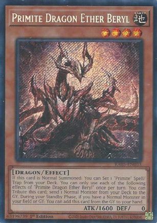 Primite Dragon Ether Beryl (Secret Rare) - RA05-EN033 - Rarity Collection 5 1st Edition