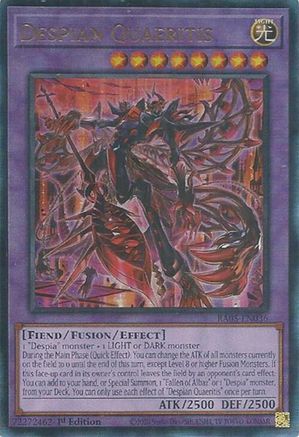 Despian Quaeritis (Ultimate Rare) - RA05-EN036 - Rarity Collection 5 1st Edition