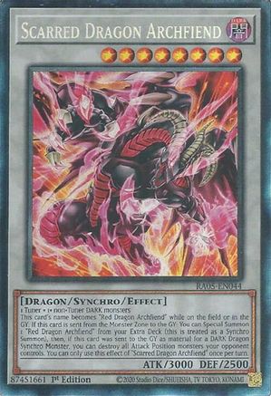 Scarred Dragon Archfiend (Collector's Rare) - RA05-EN044 - Rarity Collection 5 1st Edition
