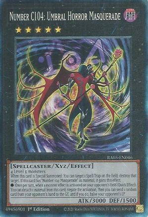 Number C104: Umbral Horror Masquerade (Collector's Rare) - RA05-EN046 - Rarity Collection 5 1st Edition