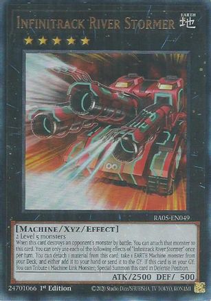 Infinitrack River Stormer (Ultimate Rare) - RA05-EN049 - Rarity Collection 5 1st Edition