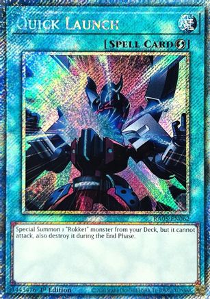 Quick Launch (Platinum Secret Rare) - RA05-EN062 - Rarity Collection 5 1st Edition