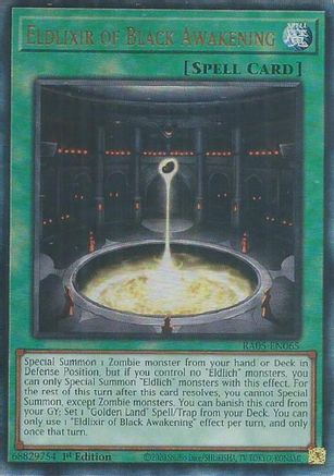 Eldlixir of Black Awakening (Ultimate Rare) - RA05-EN065 - Rarity Collection 5 1st Edition