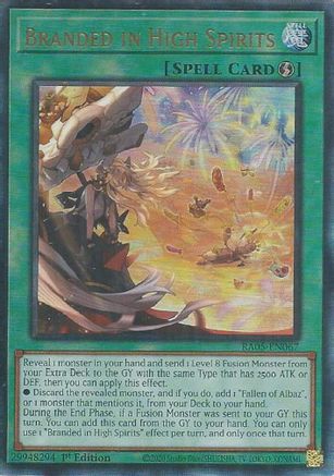 Branded in High Spirits (Ultimate Rare) - RA05-EN067 - Rarity Collection 5 1st Edition