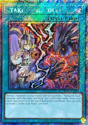 Stake your Soul! (Platinum Secret Rare) - RA05-EN069 - Rarity Collection 5 1st Edition