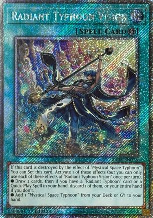Radiant Typhoon Vision (Platinum Secret Rare) - RA05-EN075 - Rarity Collection 5 1st Edition