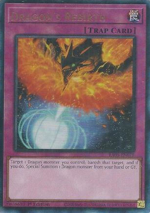 Dragon's Rebirth (Ultimate Rare) - RA05-EN078 - Rarity Collection 5 1st Edition
