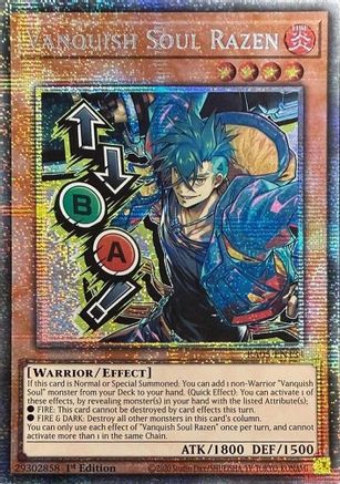 Vanquish Soul Razen (Starlight Rare) (Stamp) - RA05-EN134 - Rarity Collection 5 1st Edition