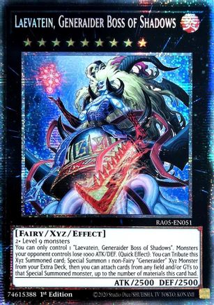 Laevatein, Generaider Boss of Shadows (Starlight Rare) - RA05-EN051 - Rarity Collection 5 1st Edition