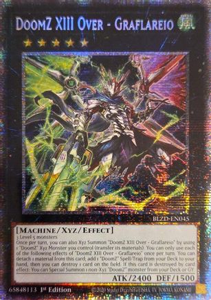 DoomZ XIII Over - Graflareio (Starlight Rare) - BLZD-EN045 - Blazing Dominion 1st Edition