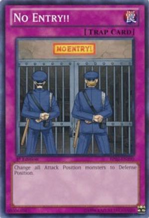 No Entry!! (BP02-EN190) - Battle Pack 2: War of the Giants 1st Edition