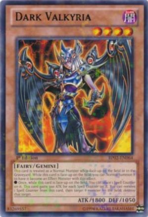Dark Valkyria (Mosaic Rare) (BP02-EN064) - Battle Pack 2: War of the Giants 1st Edition