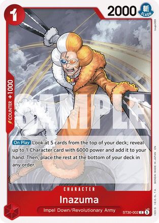 Inazuma (ST30-002) - Starter Deck EX: Luffy & Ace Foil