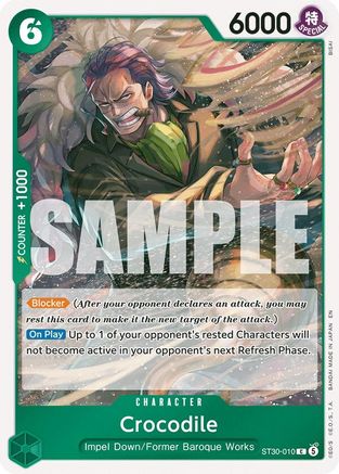 Crocodile (ST30-010) - Starter Deck EX: Luffy & Ace Foil