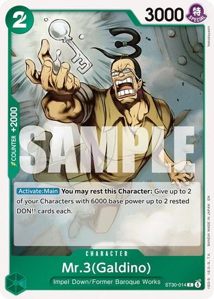 Mr.3(Galdino) (ST30-014) - Starter Deck EX: Luffy & Ace Foil