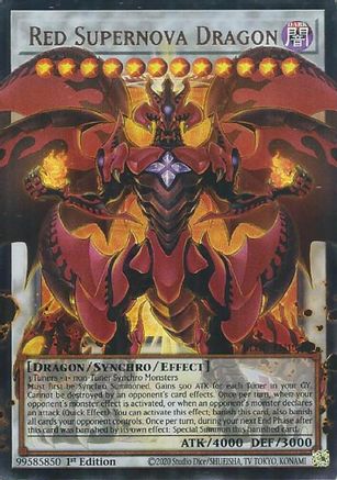 Red Supernova Dragon (Extended Art) (BLGG-EN139) - Battles of Legend: Glorious Gallery 1st Edition