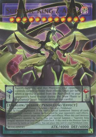 Supreme King Z-ARC (Extended Art) (BLGG-EN141) - Battles of Legend: Glorious Gallery 1st Edition