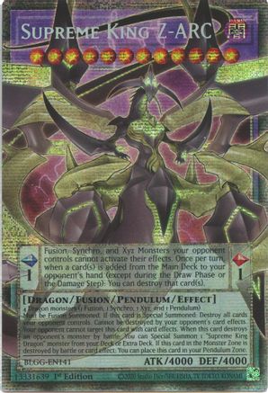 Supreme King Z-ARC (Extended Art) (Starlight Rare) (BLGG-EN141) - Battles of Legend: Glorious Gallery 1st Edition