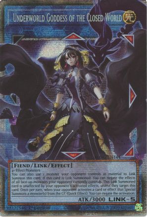 Underworld Goddess of the Closed World (Extended Art) (Starlight Rare) (BLGG-EN144) - Battles of Legend: Glorious Gallery 1st Edition