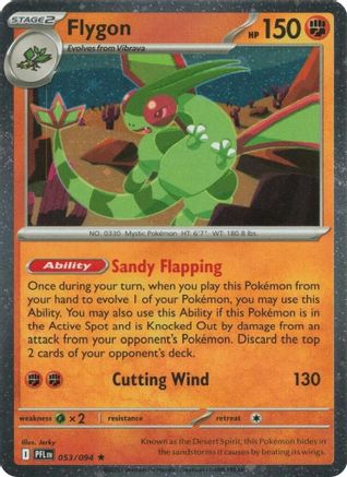 Flygon - 053/094 (Cosmos Holo) 53 - Blister Exclusives Holofoil